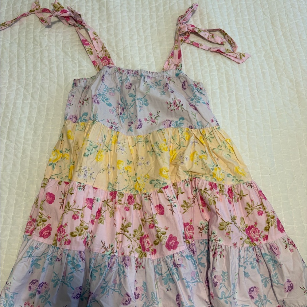 ⚡️🩷🔥LoveShackFancy⚡️🔥🩷 Pastel Floral Mini Dress